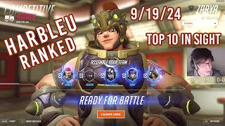 91924 VOD Harbleu Plays Overwatch 2 quotTop 10 In Sightquot [upl. by Eiramik]