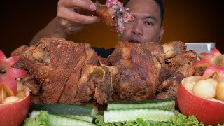 X2 PUTOK BATOK  CRISPY PATA MUKBANG [upl. by Ahsatan]