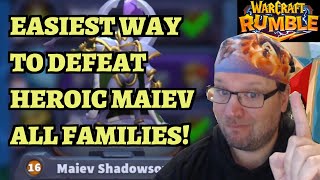 HEROIC Maiev Shadowsong Ashenvale Campaign Guide  Warcraft Rumble [upl. by Nauqyt]