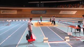 Vrouwen Hinkstapspringen Finale amp Podium NSK Indoor 01032014 omnisport arena Apeldoorn [upl. by Atikir998]