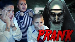 THE NUN SCARE PRANK ON MY FAMILY SCARIEST PRANK EVER  MindOfRez [upl. by Naamann]