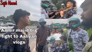 aamirmajid vs aalyanvlogs1299 fight Aamir majid angry on aalyan vlogs big fight on the road [upl. by Najib]