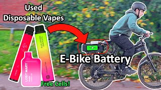 Powering an EBike using Disposable Vape Batteries [upl. by Bollay]