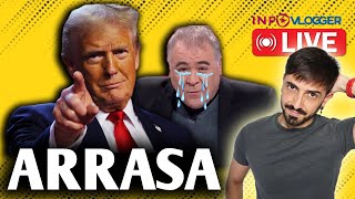 TRUMP ARRASA Y EN LA SEXTA LLORAN SIN PARAR  InfoVlogger LIVE [upl. by Laius]