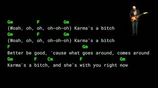 JoJo Siwa  Karma  Lyrics Chords Vocals [upl. by Elyn]