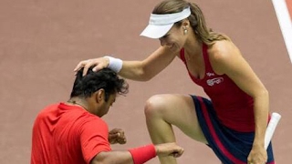 Martina Hingis amp Leander Paes Mixed Double 2015 Highlights [upl. by Berlauda609]