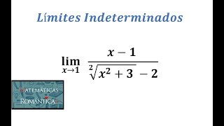 Límites indeterminados  Uso de racionalización [upl. by Sel]