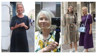 WHAT DRESSES ARE BEING WORN IN LONDON  SUMMER FASHION [upl. by Ateekal]