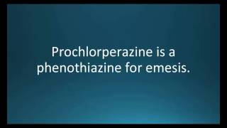 How to pronounce prochlorperazine Compazine Memorizing Pharmacology Flashcard [upl. by Aniram554]