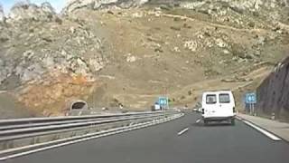 Driving through Tunnels near Pancorbo Spain 83099 [upl. by Euseibbob]