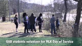 UAB students volunteer for MLK Day of Service [upl. by Eseilanna]