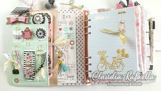 Mi Nueva AGENDA 📚📝💕ORGANIZACIÓN DEMOSTRACIÓN DECORACIÓN SCRAPBOOKING  Claudia Rafaella [upl. by Dominic863]