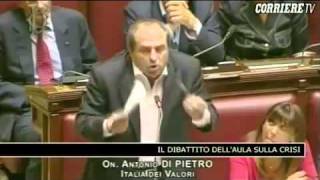 Di Pietro demolisce Berlusconi 3 Agosto 2011 [upl. by Asseniv]