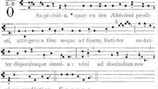 Antifona O Sapientia  gregorian antiphon [upl. by Engel728]