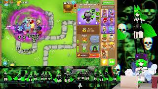 Bloons TD6 Monkey Meadow Hard Double Alternate Bloons [upl. by Babara]