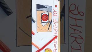 💖First eye of sharingan in Itachi uchiha eye 👀 All sharingan drawing challenge🫡 anime viralshort [upl. by Button]