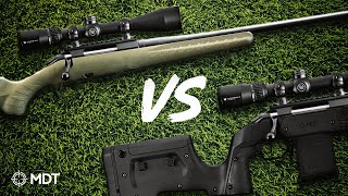 Ruger American Stock vs Upgraded From 1001000 Yards [upl. by Garda]