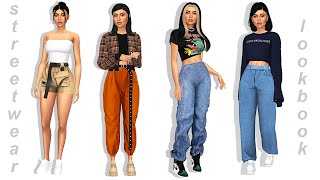 the sims 4 streetwear lookbook  full cc list [upl. by Kissie]