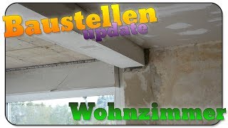 Baustellen update 34Stahlträger verkleidet und Rigips unter der Decke [upl. by Grodin]