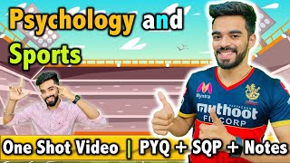 Psychology and Sports  CH9  One Shot  FREE Notes  Physical Education Class 12th [upl. by Ennaoj]