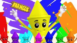 Crayon Color Song  Color Song For Children  Kindergarten Nursery Rhymes By Farmees [upl. by Marci331]