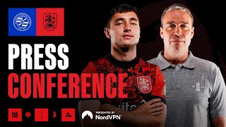 LIVE PRESS CONFERENCE  Joe Hodge amp Michael Duff look ahead to Reading [upl. by Atilahs]