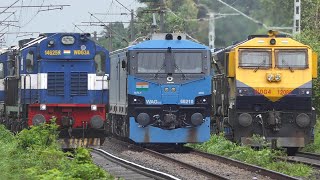 Indian Railways FREIGHT Trains at FULL SPEED  Diesel vs Electric Action  PART  2  IndianRailways [upl. by Gar]