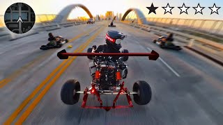 Insane 70mph Electric GoKarts on Public Roads [upl. by Eniamrehc]