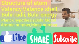 Structure of atomPlanck hypothesis Bohr ModelBohr radiiBohr energy valancyAtomic numberawnish [upl. by Aital]