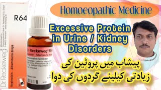 R 64 Nephralbin  Albuminuria Kidney Drops  DrReckeweg Germany  Homoeopathic Medicine Urdu Hindi [upl. by Spooner]