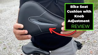 Bike Seat Cushion with Knob Adjustment Review [upl. by Moriah]