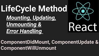 Complete Lifecycle Method 15  Component MountUpdateUnmountError  React js in Hindi tutorial [upl. by Pacifa]