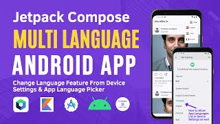 Android Jetpack Compose Multi Language App  Per App Language Localization in Jetpack Compose [upl. by Ole177]