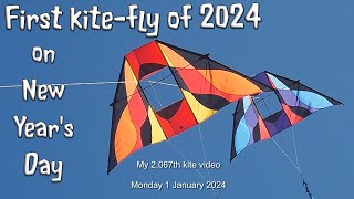 First kite fly of 2024 on New Years Day [upl. by Eaj]