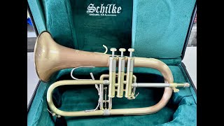 Schilke 1040 FL Bb Flugelhorn Scratched Lacquer quotDemoquot [upl. by Mattox]