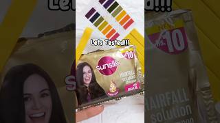 OMG🤯 sunsilk shampoo ph test shorts sunsilk shampoo haircare hairshampoohair hairfall phtest [upl. by Miyasawa]