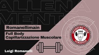 ALLENAMENTO CAPILLARIZZAZIONE MUSCOLARE Full Body  Luigi Romanelli [upl. by Vladamar]