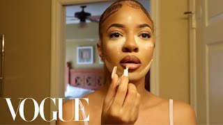 Kashia Jabres Everyday Soft Glam Makeup Routine  Beauty Secrets vogue inspired bathroom tutorial [upl. by Natiha895]