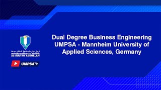 Dual degree Business Engineering UMPSAMannheim University of Applied Sciences Germany [upl. by Vilberg418]