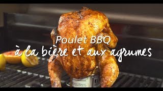 Comment faire un poulet à la bière sur le bbq [upl. by Furr644]