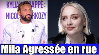 Mila se fait agressée dans la rue par une racaille qui lui porte des coups au visage 😱 tpmp réaction [upl. by Nanoc]