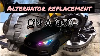 Easy Alternator Replacement Tutorial for INFINITI Q50  Step by Step Guide [upl. by Waltner299]