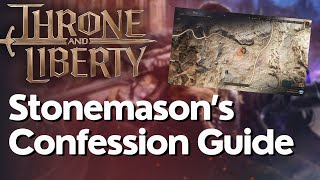 Stonemasons Confession Exploration Codex Guide In Throne And Liberty [upl. by Ahsyekat]