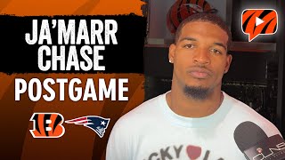 JaMarr Chase on LOSS Bengals vs Patriots Postgame Interview [upl. by Acinnej]