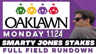 2024 SMARTY JONES STAKES  FULL FIELD RUNDOWN  OAKLAWN PARK [upl. by Ecinaj78]