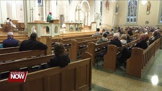 Bishop Walsh returns to Delphos St Johns for the Mass of Thanksgiving [upl. by Tana360]