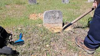 Uncovering another headstone [upl. by Baumann705]