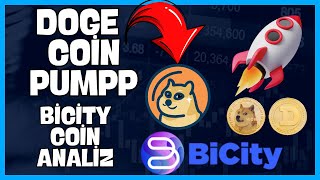 DOGE COİN PUMP GELDİ DOGE ANALİZ  BİCİTY COİN ANALİZ  bicity doge dogecoin [upl. by Ettereve200]