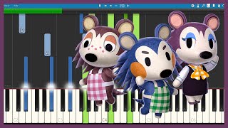 Animal Crossing City Folk Able Sisters PIANO TUTORIAL  SHEET MUSIC [upl. by Sidran]