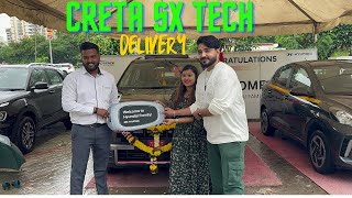 Delivery of My New Creta Sx Tech IVT 2024Pune Wakad  bagheera cretasx hyundai vlog cretaivt [upl. by Oyr]